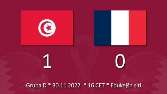 Tunis dobio prvaka minimalnim rezultatom i ispao.